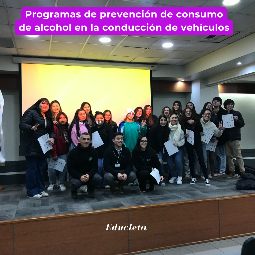 Educleta y Senda realizan Programa de Prevención del Consumo de Alcohol en Peatones y Conductores en la Universidad de Las Américas