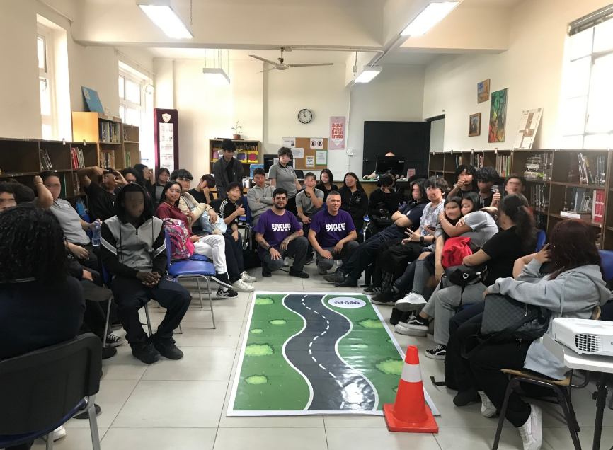 Educleta implementa innovador proyecto de seguridad vial en el Liceo José San Martín